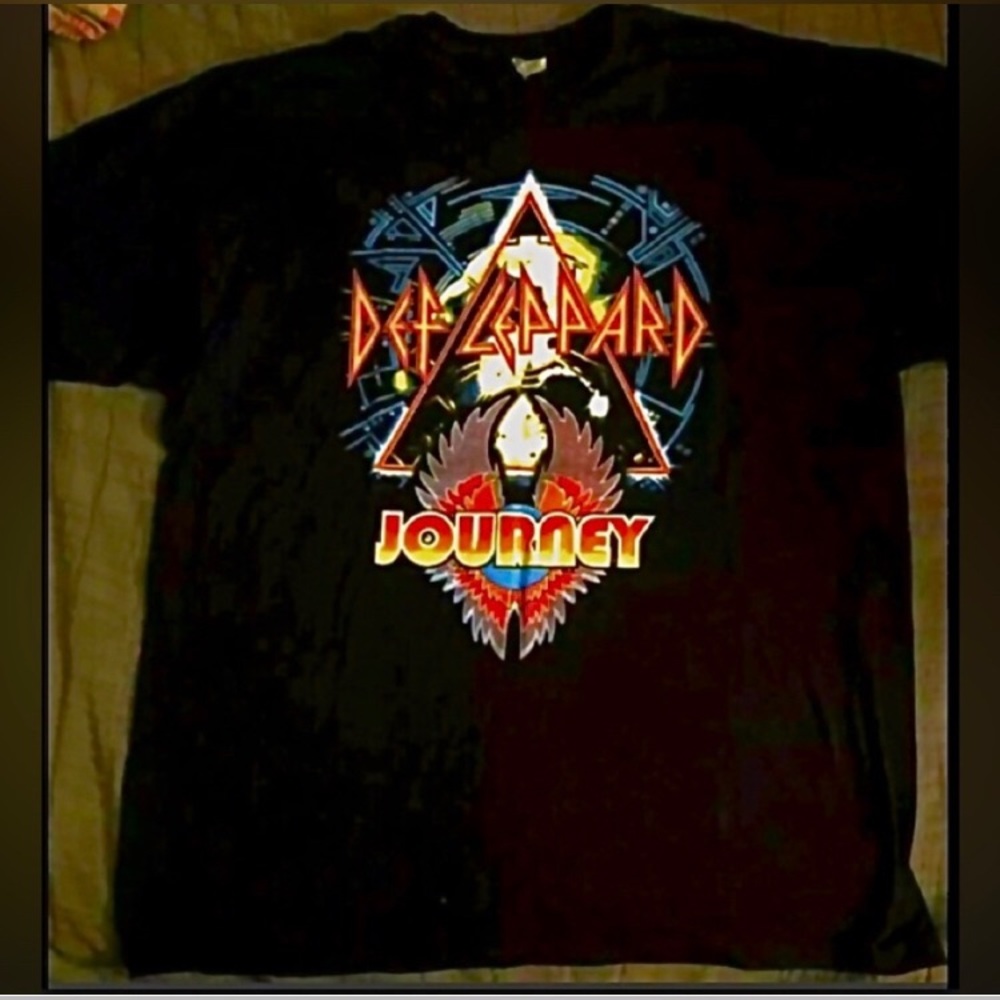 Def Leppard + Journey Tshirt from 2018 North American Concert Tour Mens XL NEW